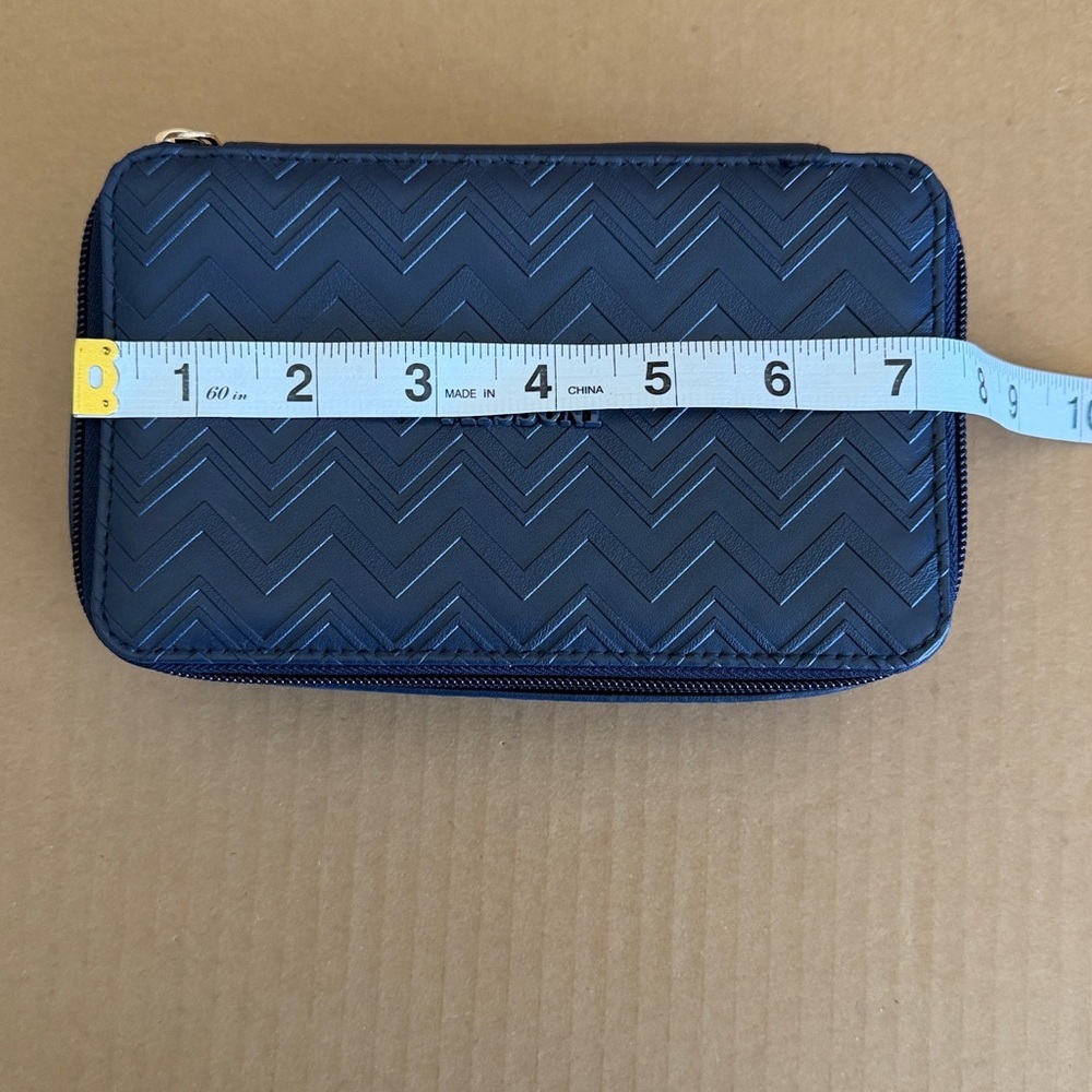 MISSONI For Delta Navy Chevron Cosmetic Case - Picture 3 of 6